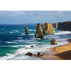 Dramatic Beautiful 12 Apostles in Australia - Removable Wall Mural | Self-Adhesive Large Wallpaper - 66x96 inches