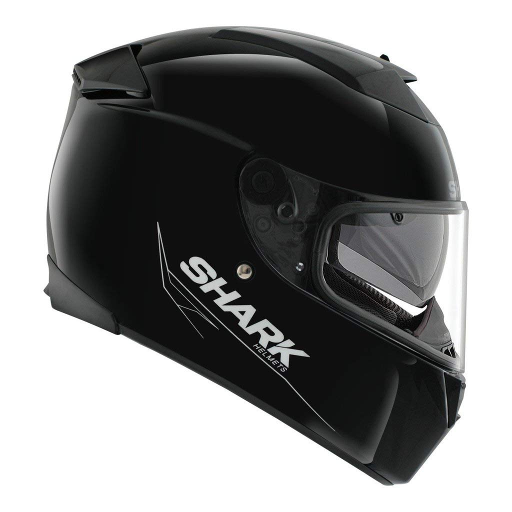Shark Unisex-Adult Full Face Speed-R S2 Blank Helmet (Blank Black, X-Small)