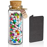 Capsule Letters Message in Bottle Glass - Love