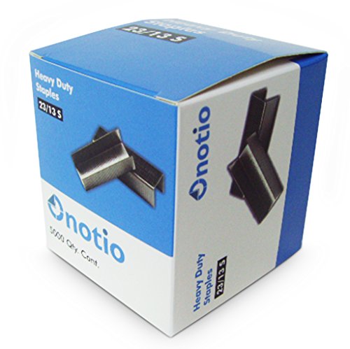 Onotio Heavy-Duty Staples, 0.5 Inch Leg Length, 90 Page Capacity, 5000 per Box