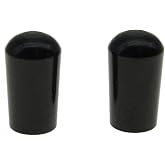 KAISH 2pcs Black Metric M3.5 METAL LP Guitar Toggle Switch Tip 3 Way Switch Knob for Epi Made in Korea