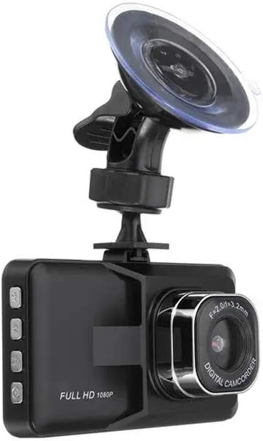 KIMIBen Dash Cam 3.0Inch HD 16:9 1080P Car DVR Video Recorder Camcorder Dash Camera Night Vision (Color : Black, Size : One Size)