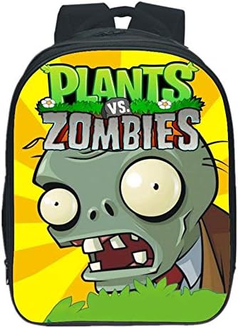 YWEIWEI Children's Backpack 3D Plant Vs. Zombies Junior Backpack For Boys And Girls School Bags 6-12 Year Old B