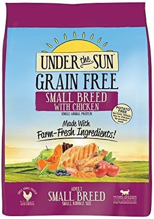 Under The Sun Grain Free Small Breed Adult Dog Food Made With Farm-Raised Chicken, 4 lbs by Under the Sun