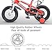 Goplus Freestyle Kids Bike Bicycle 12inch/ 16inch/ 20inch Balance Bike with Training Wheels for Boy's and Girl's (Red, 12-inch)