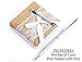 Rustic Wedding Guest Book Made of Burlap and Lace - Includes Burlap Pen Holder and Silver Pen - 120 Lined Pages for Guest Thoughts - Comes in Gift Box (White Flower)