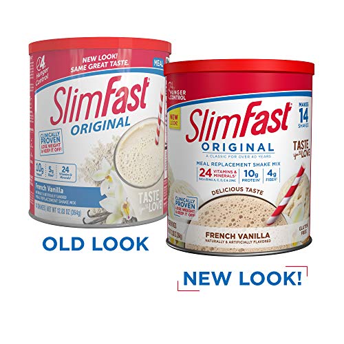 SlimFast Meal Replacement Powder, Original French Vanilla, Weight Loss