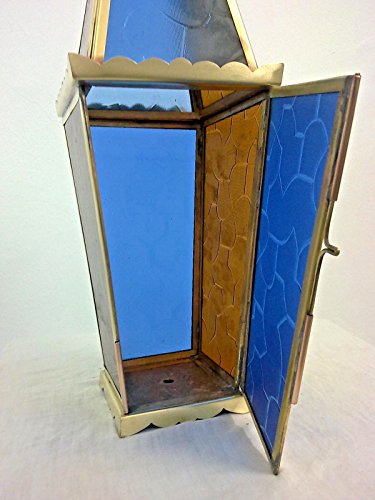 BZ14 Large Square Glass Candle Holder Kids RAMADAN Art 