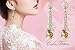 Calors Vitton Gold Plated Full Rhinestone Cubic Zircon Long Water Drop Earrings for Women Champagne 4706