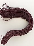 Brown Elastic Stretch Shock Cord 1mm 25 yards 23 meters