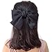 Honbay 5PCS Stylish Big Bow Satin Hair Clips Barrettes