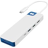 HyperDrive Flex 8-Port USB C Hub Multiport Adapter for Crisp Visuals, Fast Transfer, Charging &mdash; HDMI 4K30Hz, 100W Power Delivery, 5Gbps, 2X USB-A, SD, MicroSD, Audio Jack (Blue)