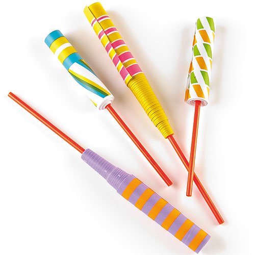 Baker Ross Paper Sword Stick Flickers (Pack of 6) Party Bag Fillers and Party Favors for Boys & Girl - Thumbnail 2