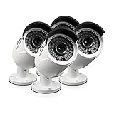 Swann SRNHD-815WB4-US 3MP POE 4 Pack Plain Box Add-On Bullet Camera, White