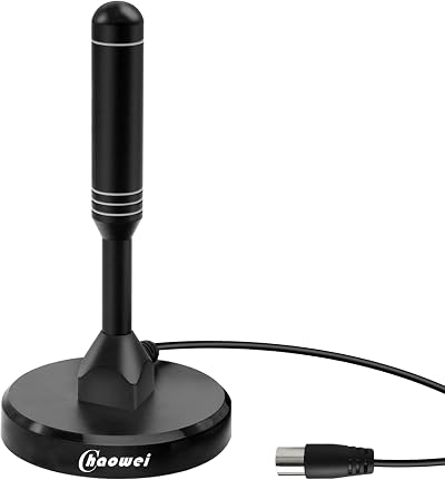 Chaowei 120 Miles Freeview Portable TV Aerial with Magnetic Base High Gain