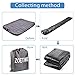 Zoetime Upgraded Queen Air Mattress Double Blow Up Elevated Raised Airbed Inflatable Beds with Built-in Electric Pump, Storage Bag and Repair Patches Included, 80 x 60 x 18.5 inches (Highest) Gray
