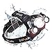ZONAPA Rechargeable LED Headlamp Head Mounted Flashlight | Waterproof, Outdoor Use | Tactical Camping, Hiking, Running Lights | Ultra Bright