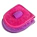 VIDI Luxury Reusable Make up Remover Cloth (2 Pack) and Makeup Brush Cleaner, Microfibre Face Make Up Cloths Pink and Purple