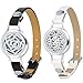2 Packs Diffuser Bracelet Essential Oil Bracelet for Women Aromatherapy Bracelet Yoga Bracelet Diffuser Locket Bracelet Confidence Relax Bracelet Christmas Gift for Women