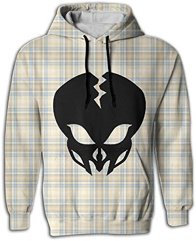 Unisex 3D Printed Hoodies Alien Skull .PNG Pockets Hoodie Sweatshirts Plus Velvet Cool For Mens Womens