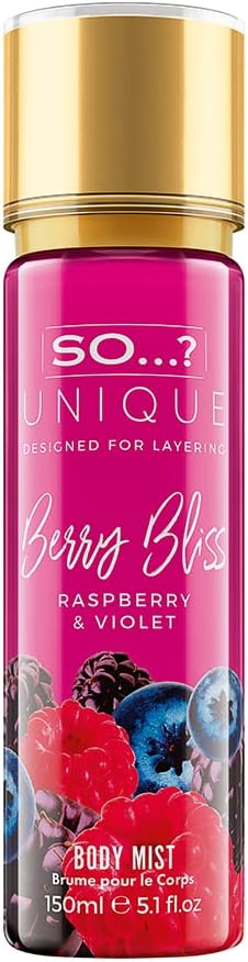SO Unique Berry Bliss Body Mist 150ml - Vegan Cruelty Free