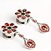 KUBOOZ Fashion Red wine Garnet Elegant Ear Plugs Tunnels Gauges Stretcher Piercings Jewelry
