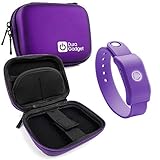 DURAGADGET Purple Hard EVA Shell Case with Carabiner Clip & Twin Zips - Compatible with The SoundMoovz Musical Bandz