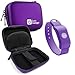Purple Hard EVA Shell Case with Carabiner Clip & Twin Zips for the SoundMoovz Musical Bandz - by DURAGADGET
