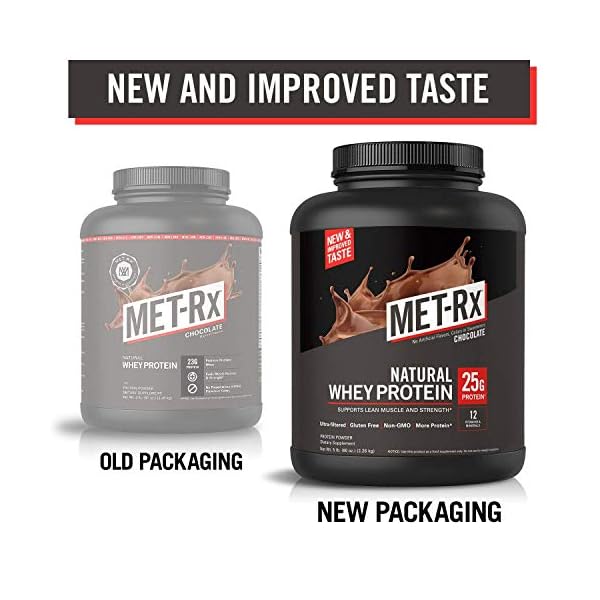METRx Natural Whey Protein Powder, Chocolate Protein Powder, 5 Lb