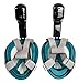 Seaview 180 Degree Panoramic Snorkel Mask- Full Face Design,Panoramic White / Teal,Large/Extra Large