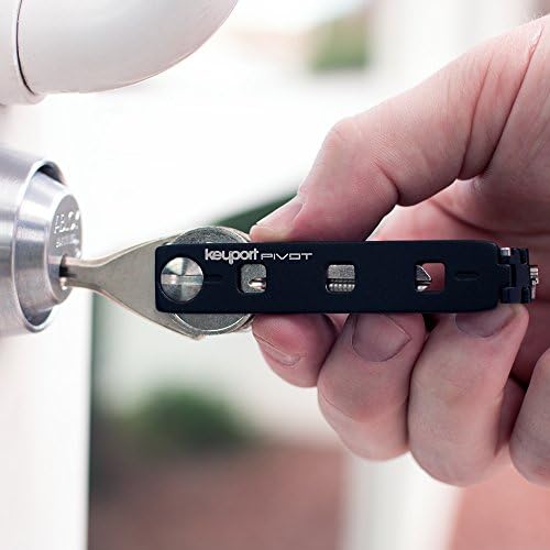 Keyport Pivot Key Organizer - Smart Key Holder &amp; Modular EDC Keychain Multitool - Modern Swiss Army Key Chain with Built-In Lost &amp; Found