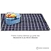Pratico Outdoors Large Fleece Picnic Blanket, Water Resistant Back, Machine Washable, 58 x 80 inch, Navy Blue