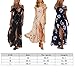 FFLMYUHULIU Women Summer Off The Shoulder Boho Sexy Split Maxi Beach Party Dress Z89-C2710zangqingdi-M
