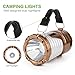 Camping Lantern Solar Rechargeable Collapsible LED Camping Light & Handheld Flashlight in the Bottom for Hiking Camping Fishing Hurricanes Outages Emergency Charging for Mobilephone