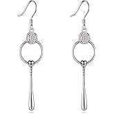 POPLYKE Sport Earrings for Women 925 Sterling Silver Dangle Earrings Jewelry Gifts for Player Sports Fan