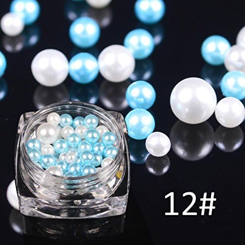 Fashion Nail Art Rhinestones Glitter Diamonds Tips Mixed 3D Tips DIY Decoration (L)