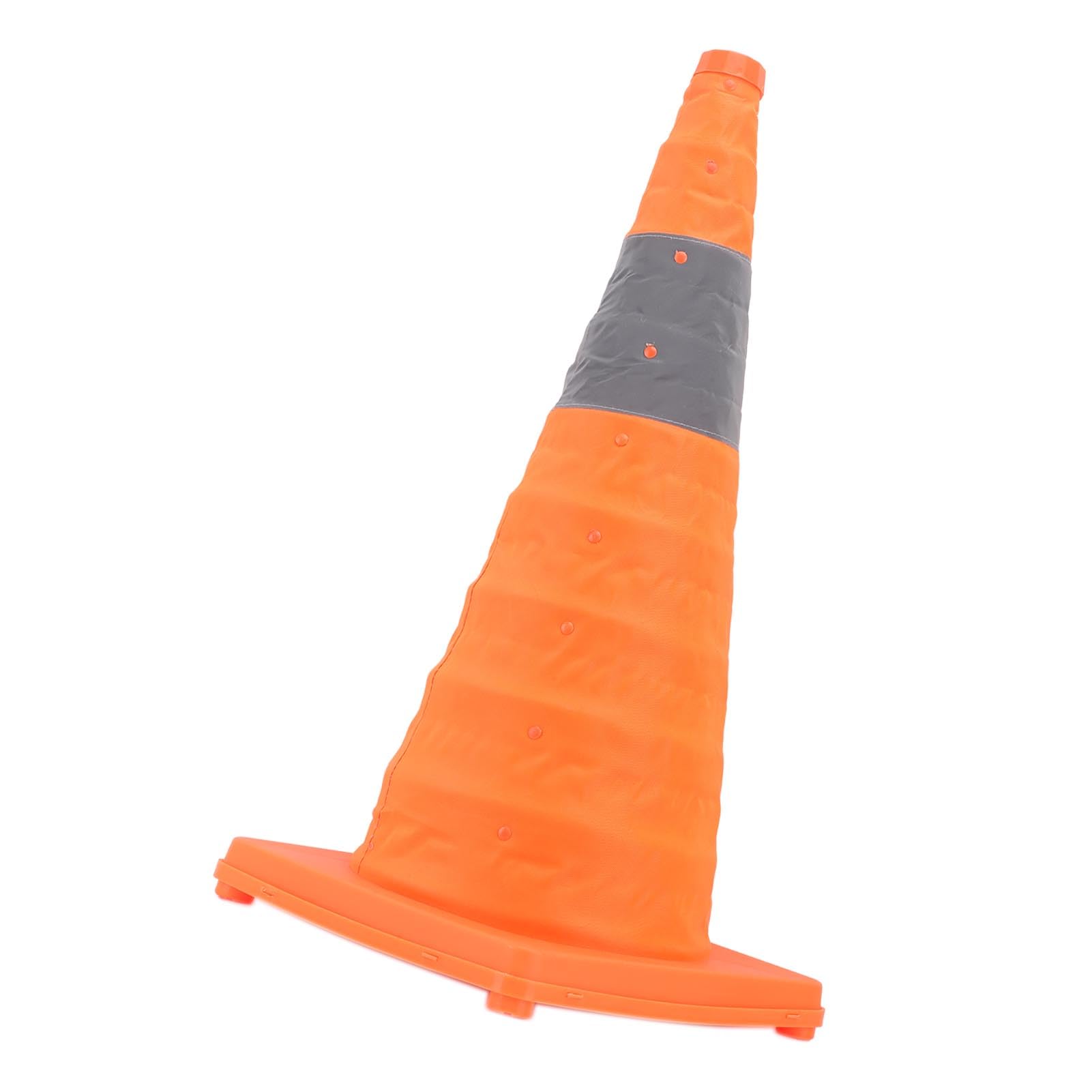 15.5 Inch Collapsible Traffic Cones Multi Purpose Pop Up Reflective Safety Cone with LED Light for Car Road Construction