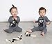 Toddler Baby Boy Girl Cartoon Romper Bodysuit Playsuit Outfits Casual Clothes (18-24 months, Gray)