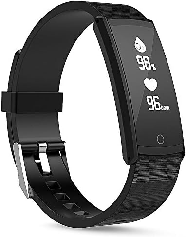 Rayhome Fitness Tracker Watch Smart Wristband Heart Rate Monitor, Pedometer, Calorie, Health Tracker and Blood Pressure Sports Bluetooth Smart Bracelet Band For Android iOS (Black)