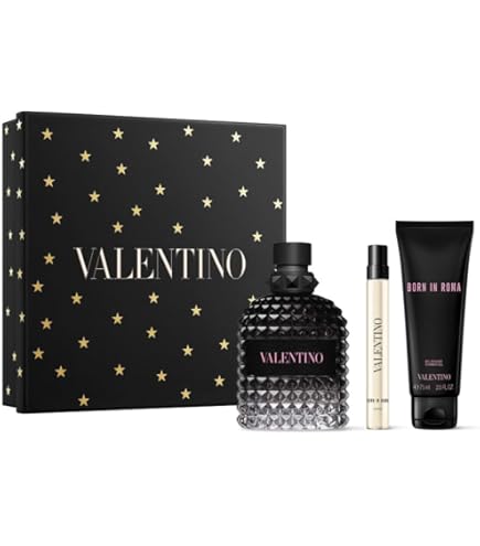 Amazon.com: Valentino BORN in ROMA UOMO 套組100 毫升淡香水噴霧+15
