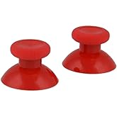 Analog Stick Thumbsticks Joystick Cap for Xbox One Controller Mushroom Cap Rubber Cover (Red)