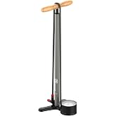 LEZYNE Steel Floor Drive 3.5 High Pressure Bicycle Floor Pump | 3.5" Analog Gauge, 220 PSI Tire Air Inflation for Road/Track Bikes, ABS-1 Pro/Multi Chuck, Fits Presta &amp; Schrader Valves