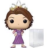 POP Disney: Tangled - Rapunzel Short Brown Hair & Crown Funko Vinyl Figure (Bundled with Compatible Box Protector Case), Multicolored, 3.75 inches