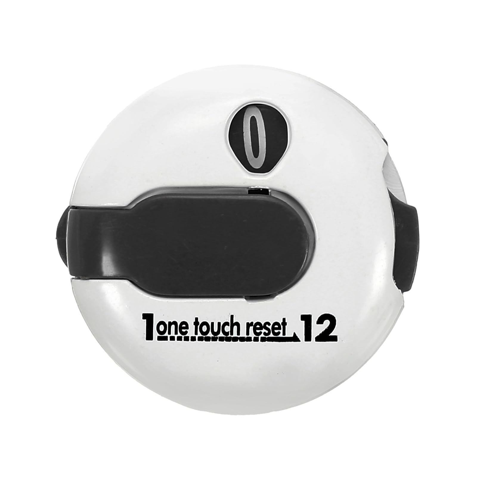 PATIKIL Golf Score Counter, Mini Golf Shot Stroke Attachment Counter Clicker Clip for Golfers Glove Bag, Black White