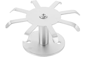 SHERCHPRY Stainless Steel 8-Hook Rotatable Under Cabinet Utensil Hanger with 360° Rotation for Kitchen Storage