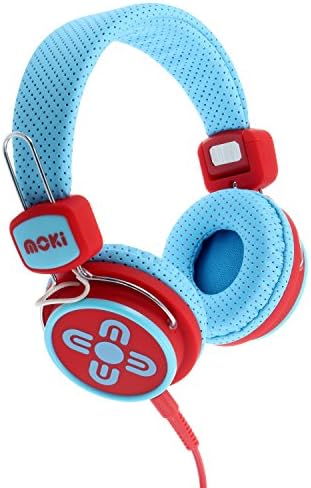 MOKIACCHPKSBR Kid Safe Volume Limited Headphones Blue/Red