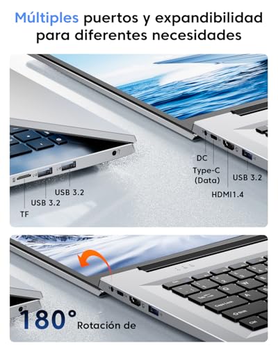 ACEMAGIC 18.5 Inch FHD Laptop, Processor 4300U up to 3.7 GHz, 16GB DDR4 RAM 512GB M.2 SSD, Laptop Battery 7000mAh, 180° Folding, Webcam, HDMI, Type-C, USB3.2, Laptop Office Study