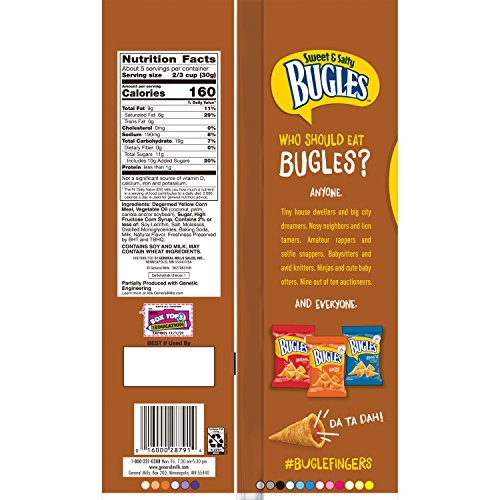 Bugles Sweet & Salty Caramel Corn Snacks 6 oz (Pack of 12) Pricepulse