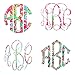 3 Letter Monogram Decal for Your 30oz or 20oz Tumbler - Lilly Inspired Patterned Vinyl - 3