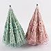 Honeystore Wedding Lace Sun UV Parasol 2 Folding 3D Flower Embroidery Umbrella Green